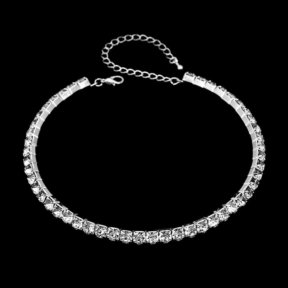 Crystal Rhinestone Choker