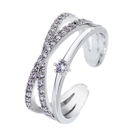 Minimalist Rose Gold Color Cross Ring