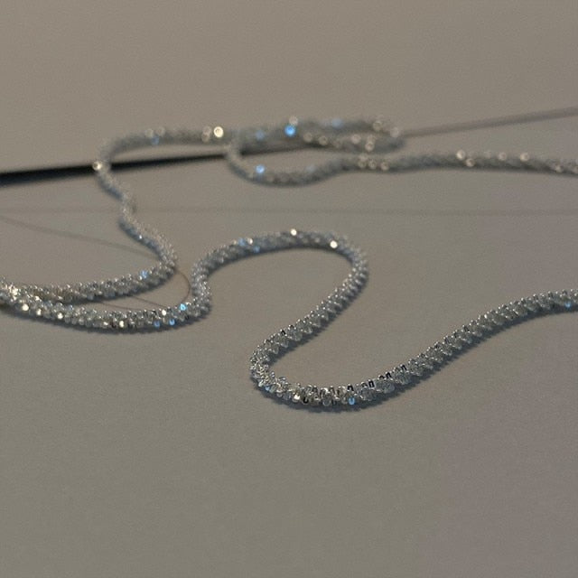 Sterling Silver Double layer Necklace